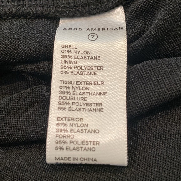 Good American Strapless Ruched One-Piece Black Swimsuit - Picture 5 of 9